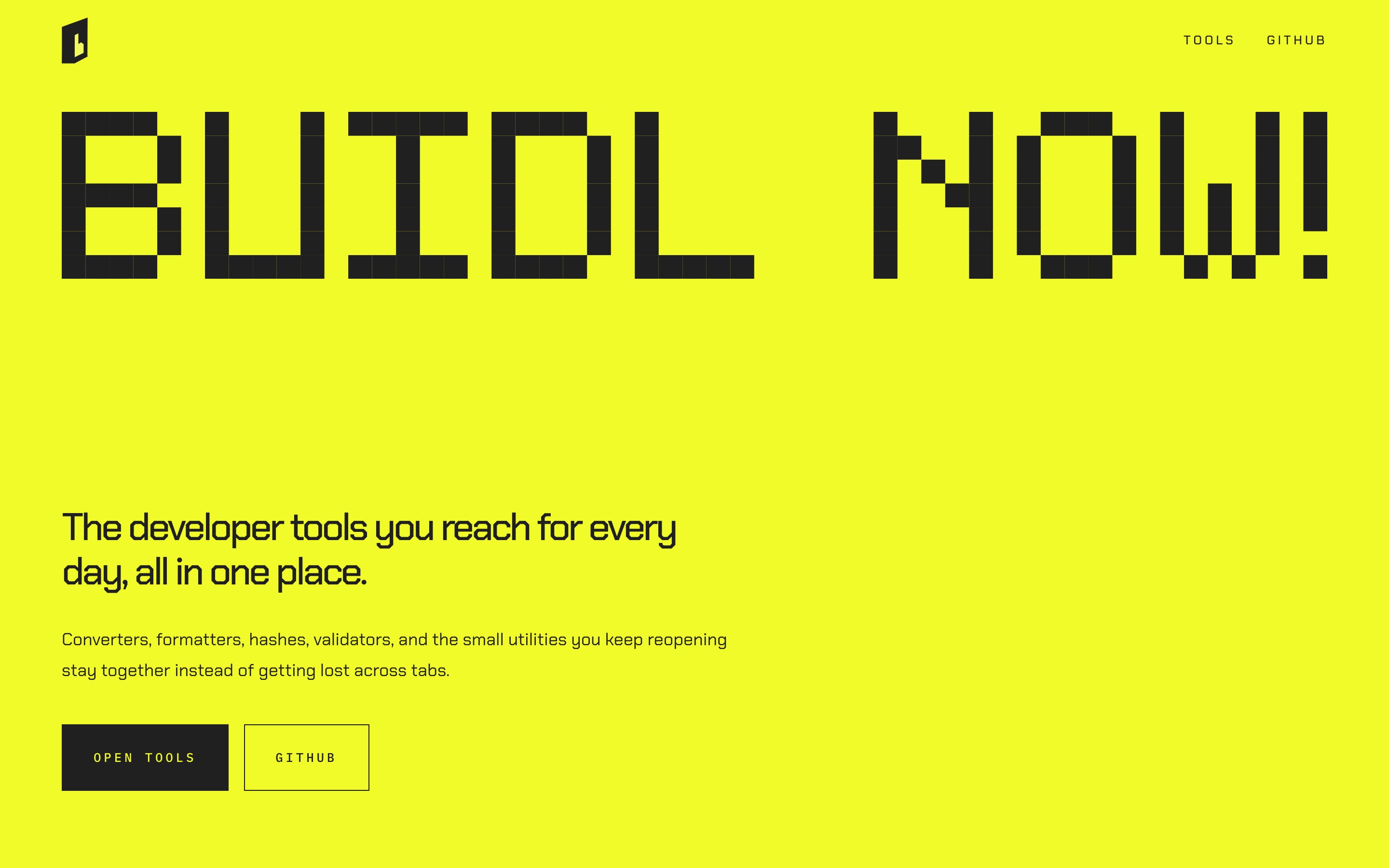 BuidlNow homepage