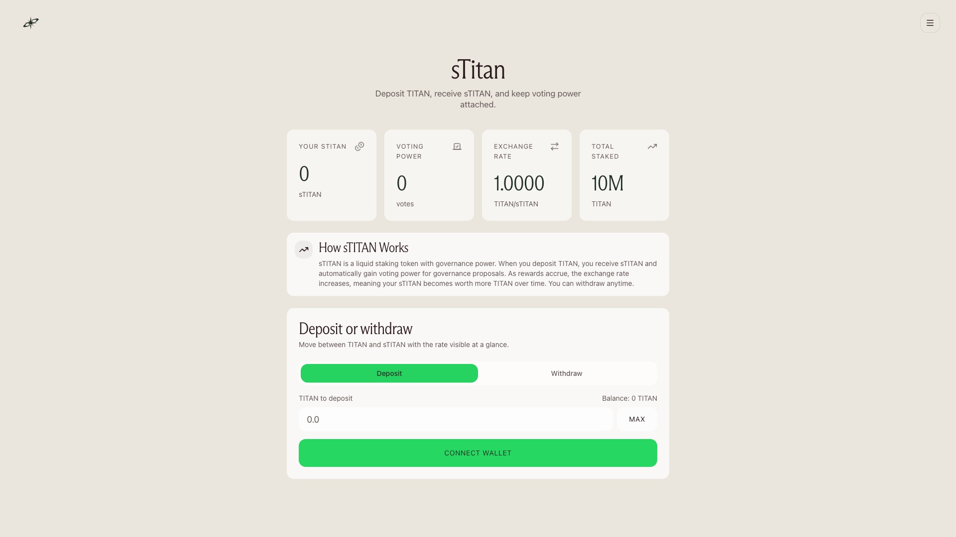 Staking interface